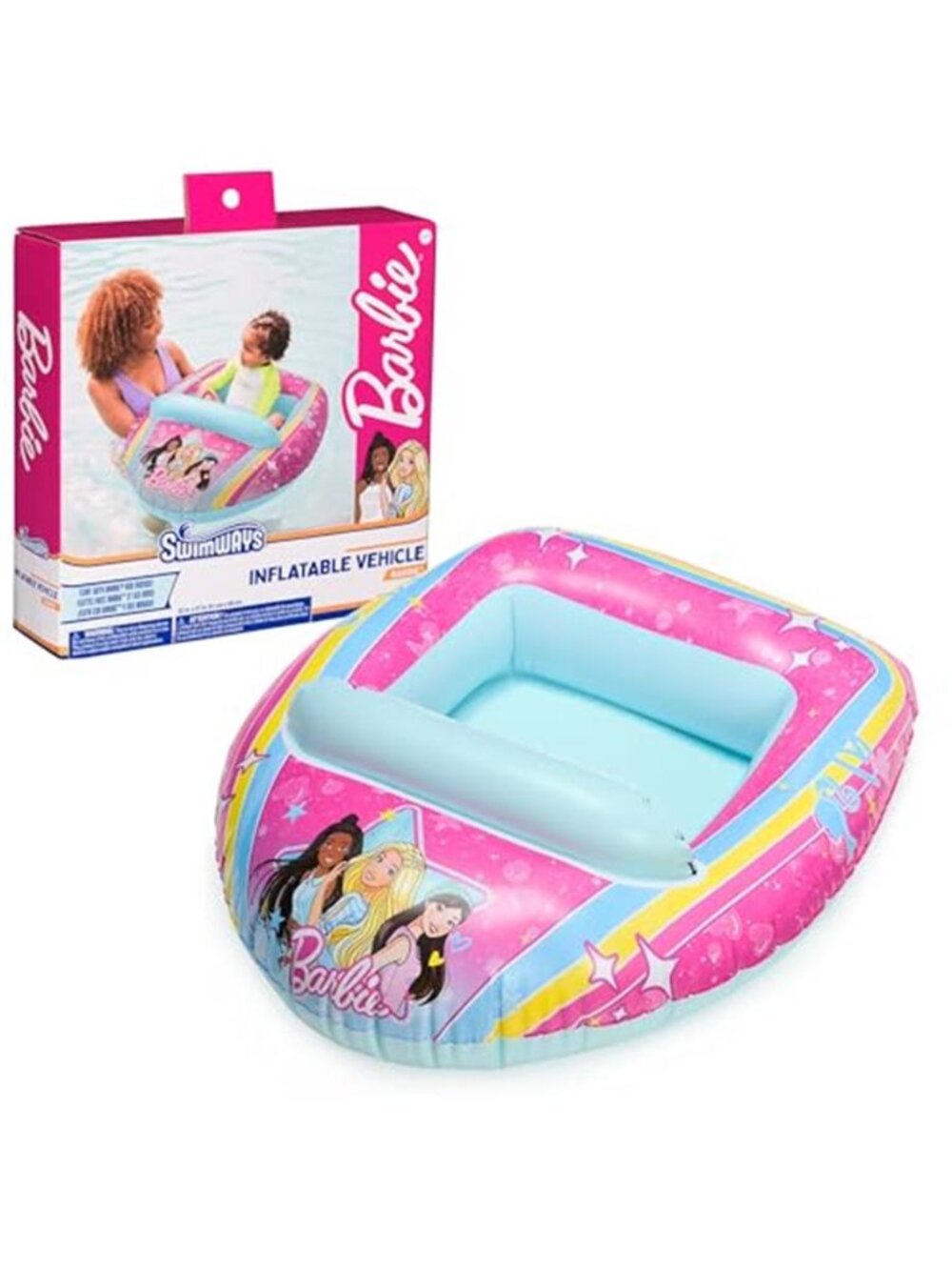 Barbie Inflatable Pool Boat Float Water Vehicle Ride Kids Toy Girls Summer New